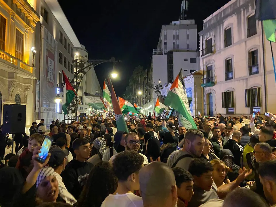 Manifestaci&oacute;n &laquo;Ceuta con Palestina&raquo;