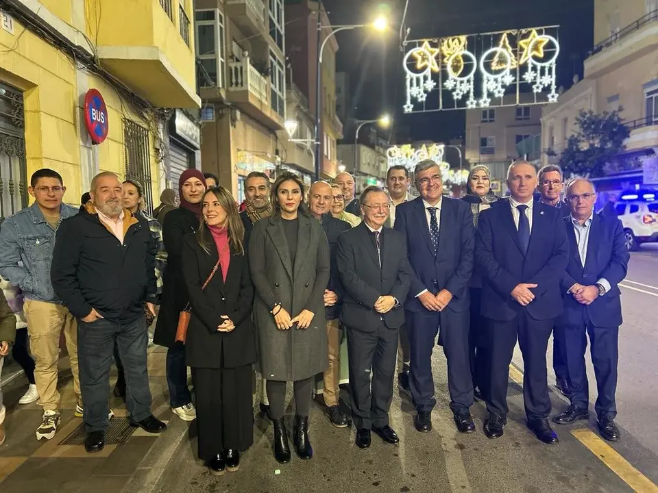 Encendido del alumbrado de Navidad en Had&uacute;