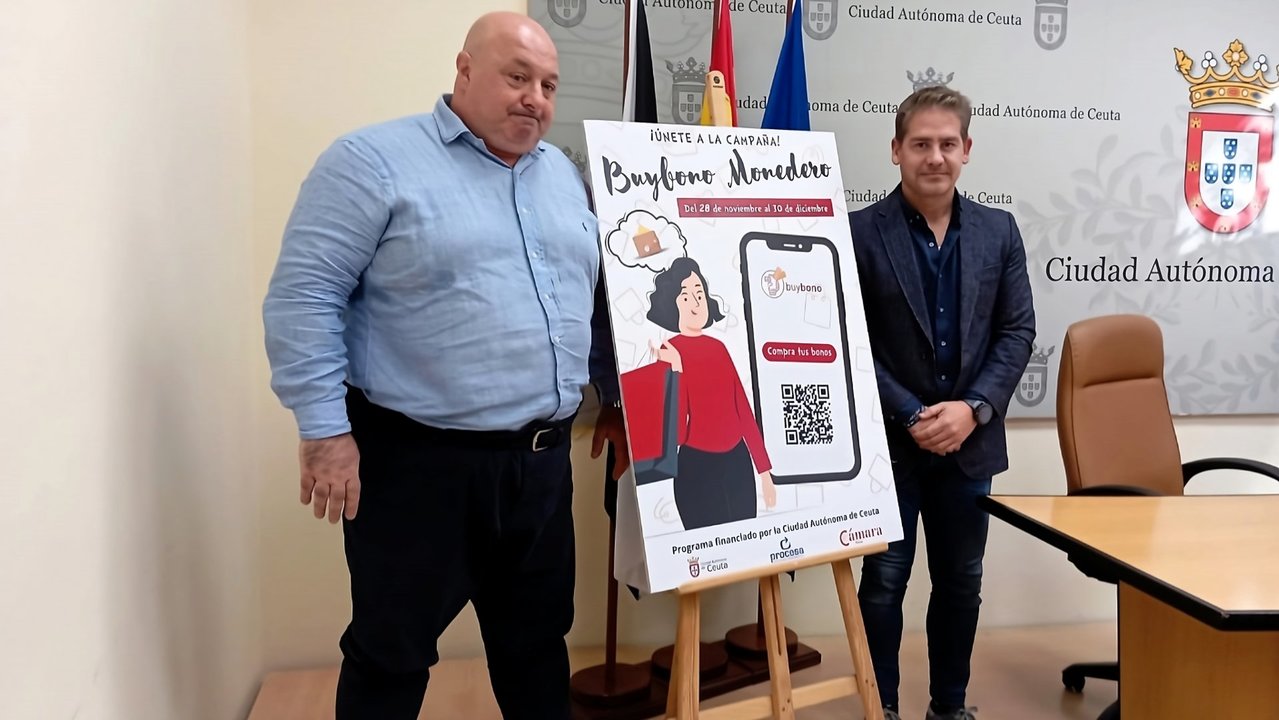 Cecchi y Bulaix durante la presentación de la campaña de los BuyBonos (L. Pérez)