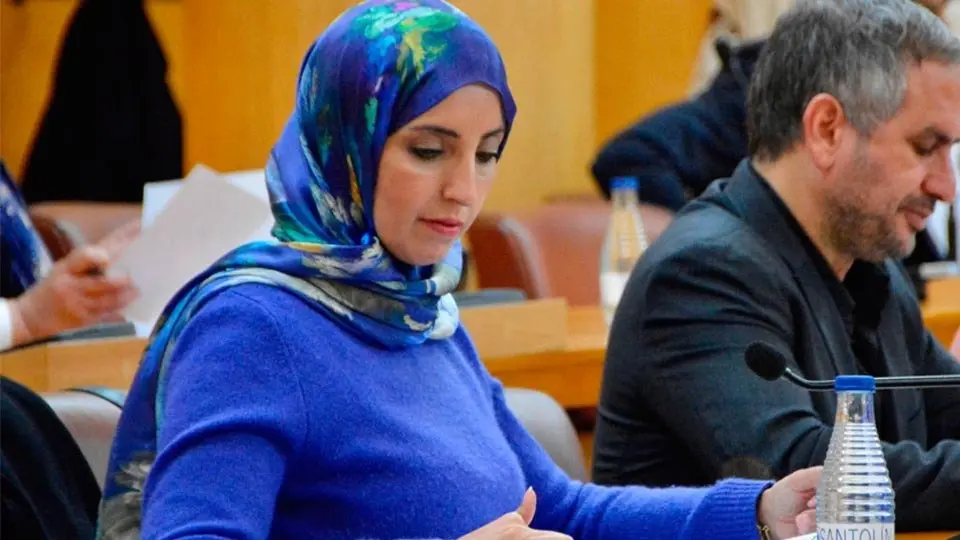F&aacute;tima Hamed, en un momento del pleno (ALEJANDRO CASTILLO)