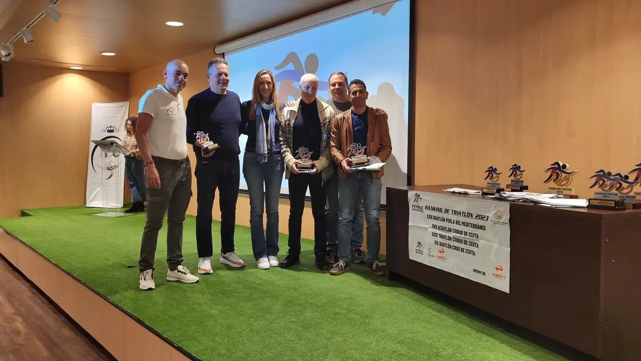 Gala de entrega de premios de la Federaci&oacute;n de Triatl&oacute;n de Ceuta