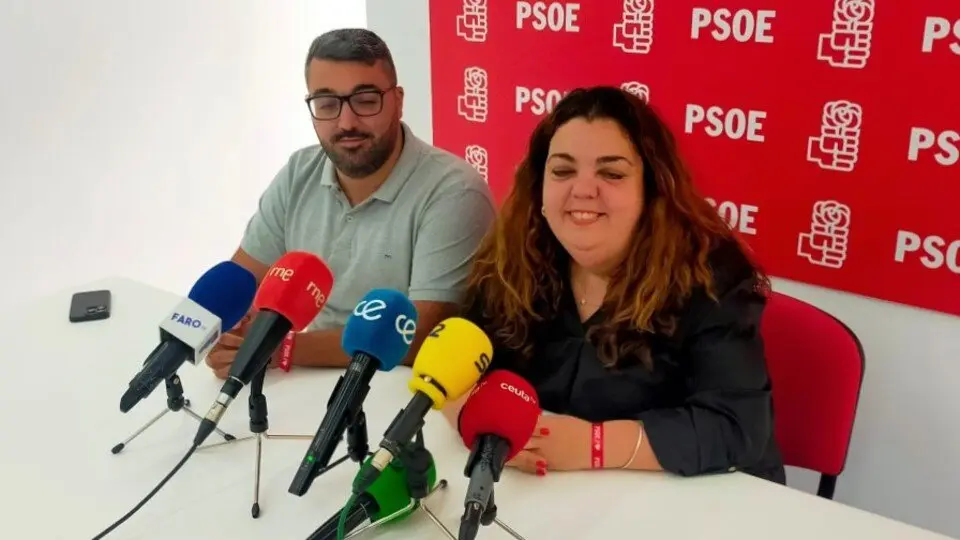  Cristina P&eacute;rez en una rueda de prensa acompa&ntilde;ada de quien ahora podr&iacute;a sustituirle en la Asamblea, Melchor Le&oacute;n./archivo 