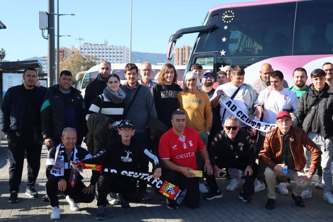 La afición caballa, el mejor refuerzo de la AD Ceuta FC en Antequera
