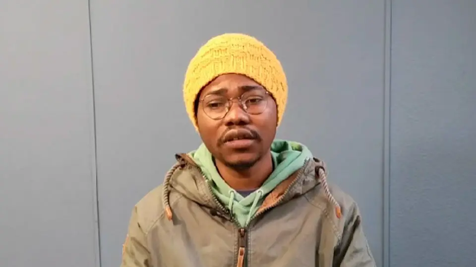 Ludovic N., en un v&iacute;deo grabado por European Center for Constitutional and Human Rights (ECCHR)