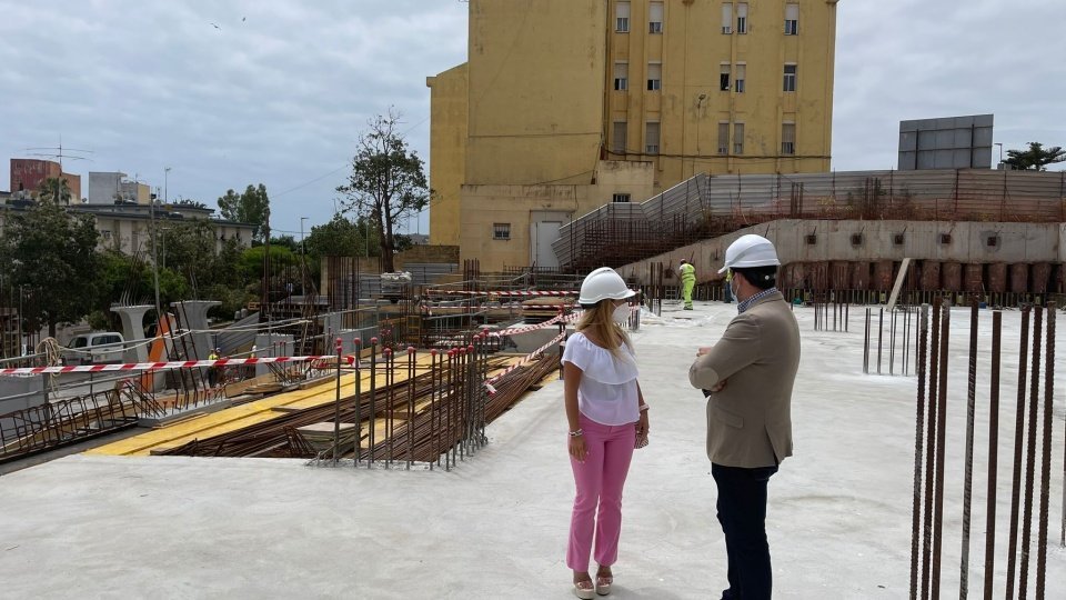  Ramírez y su directora general, Tamara Guerrero visitando las obras en mayo de 2021./archivo 