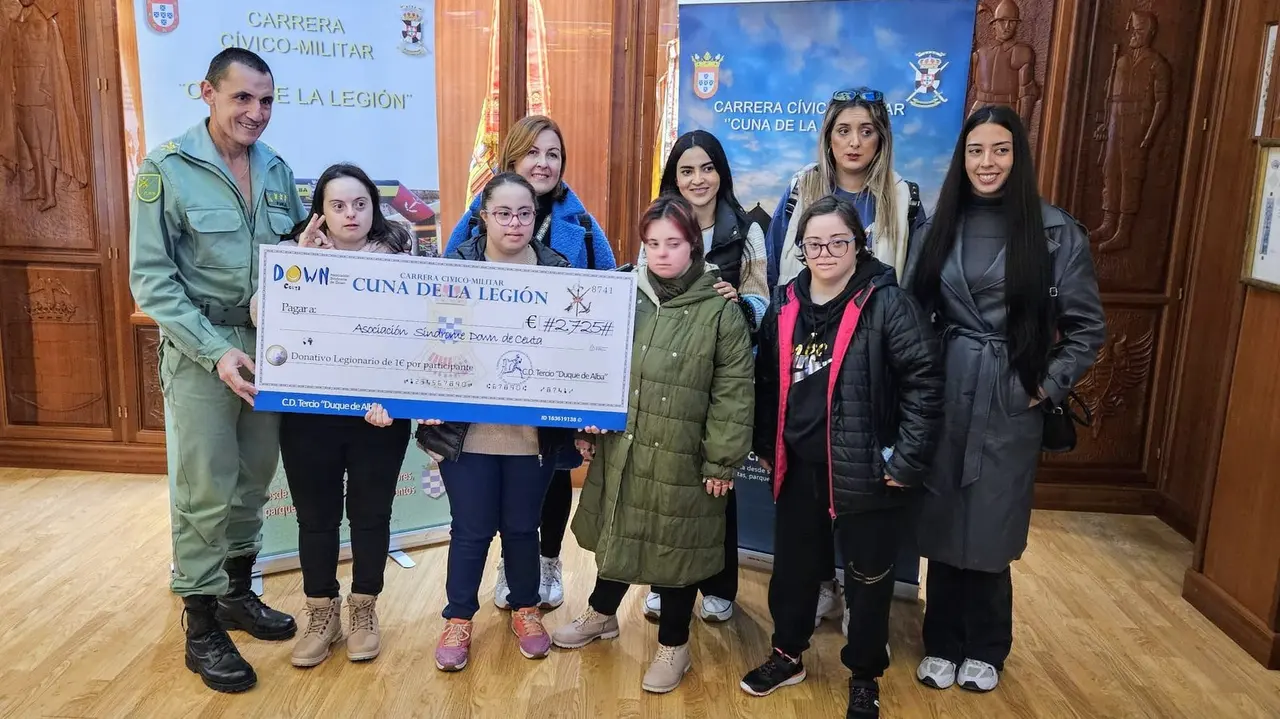 Donativo del Tercio a la Asociaci&oacute;n S&iacute;ndrome de Down