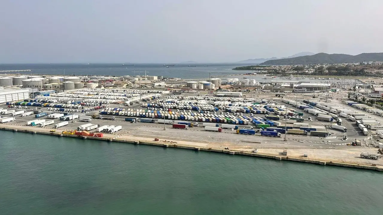 Vista a&eacute;rea Puerto de Algeciras