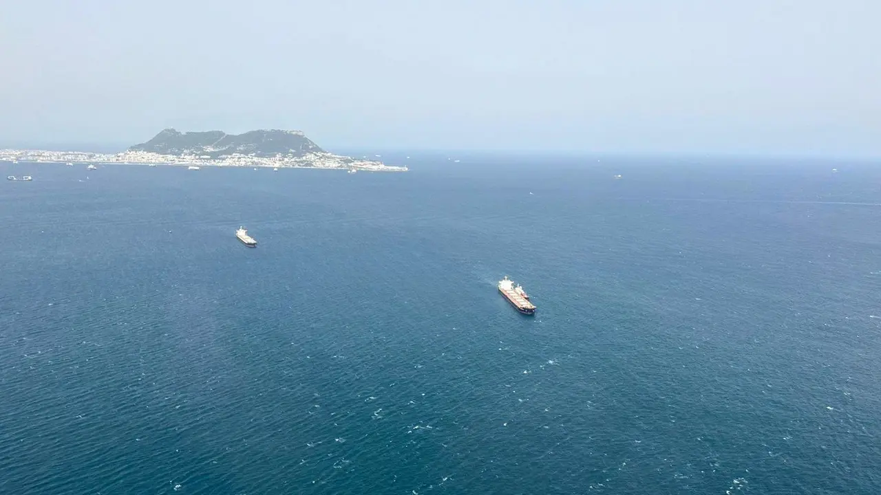 Vista a&eacute;rea del Estrecho Gibraltrar