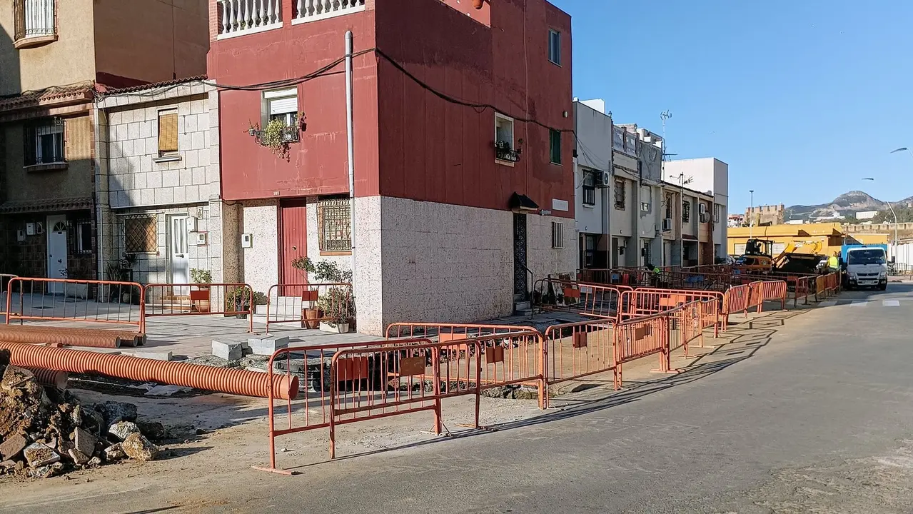 obras de Estructuras del Estrecho en la calle Puerto Rico