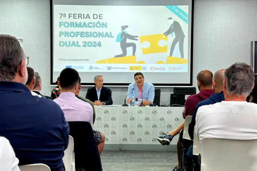 Inauguraci&oacute;n de la VII Feria de FP Dual celebrada el pasado mayo (M. ETTOUILEB)