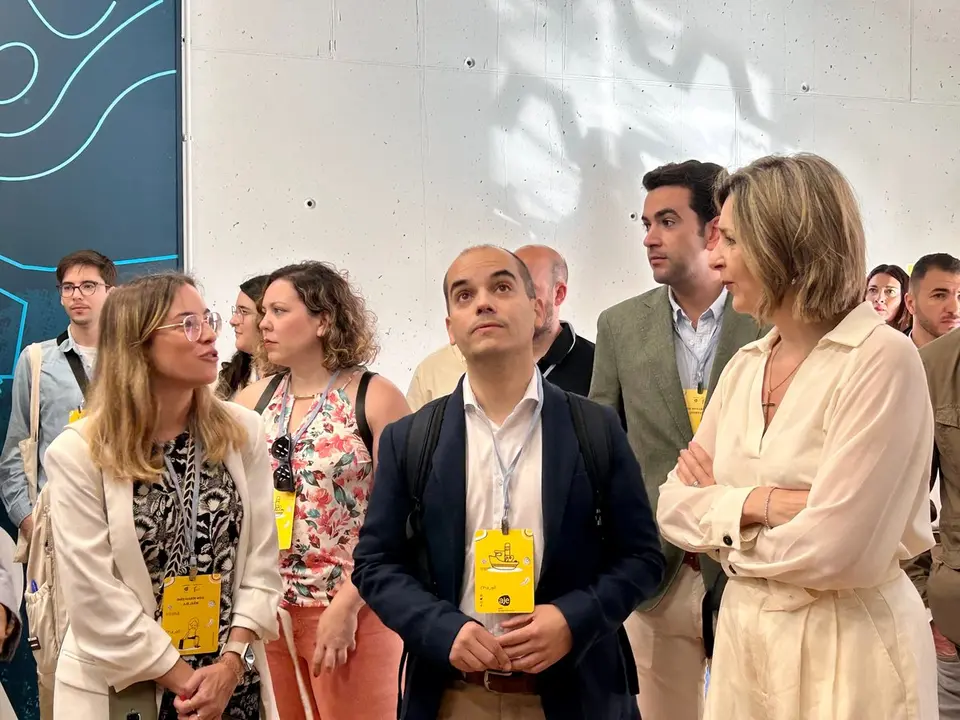 In&eacute;s Mar&iacute;n (AJE), Antonio del Moral (AJE) y Arancha Campos (CECE) / M.Zapico