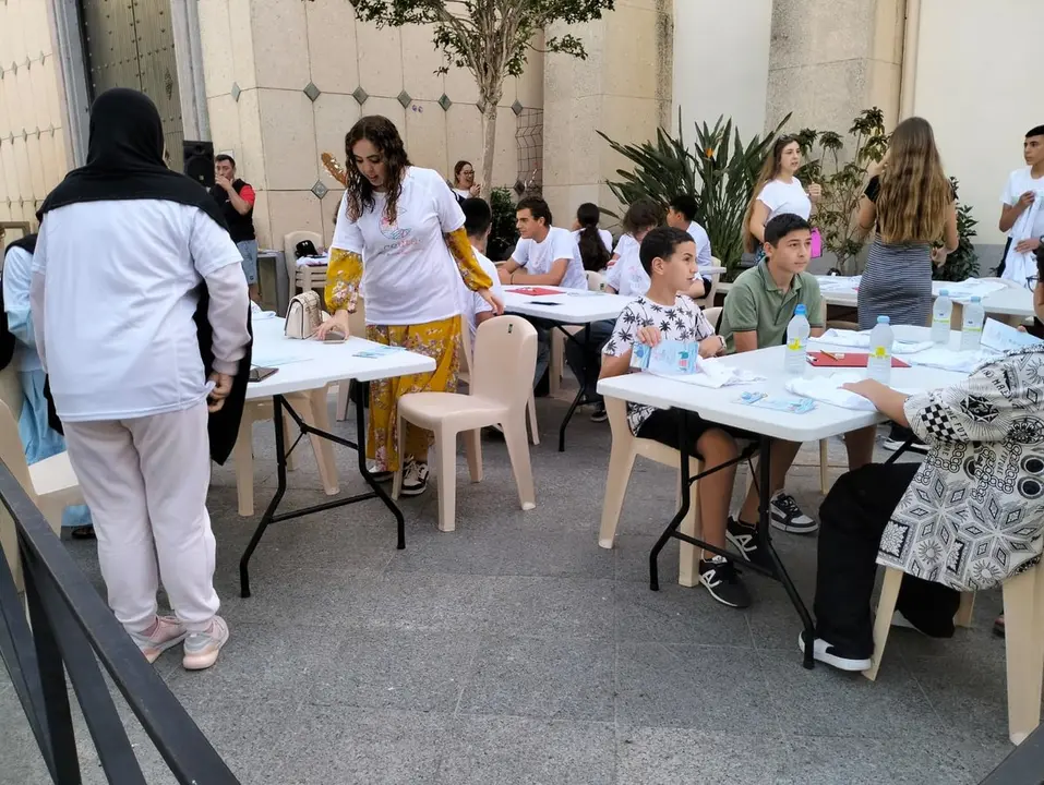 Participantes en la actividad &laquo;En busca de nuestro libro tesoro&raquo;