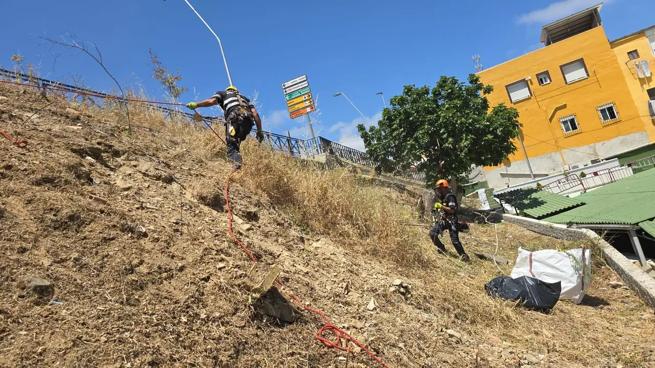 La Brigada de Trabajos Verticales en Bermudo Soriano
