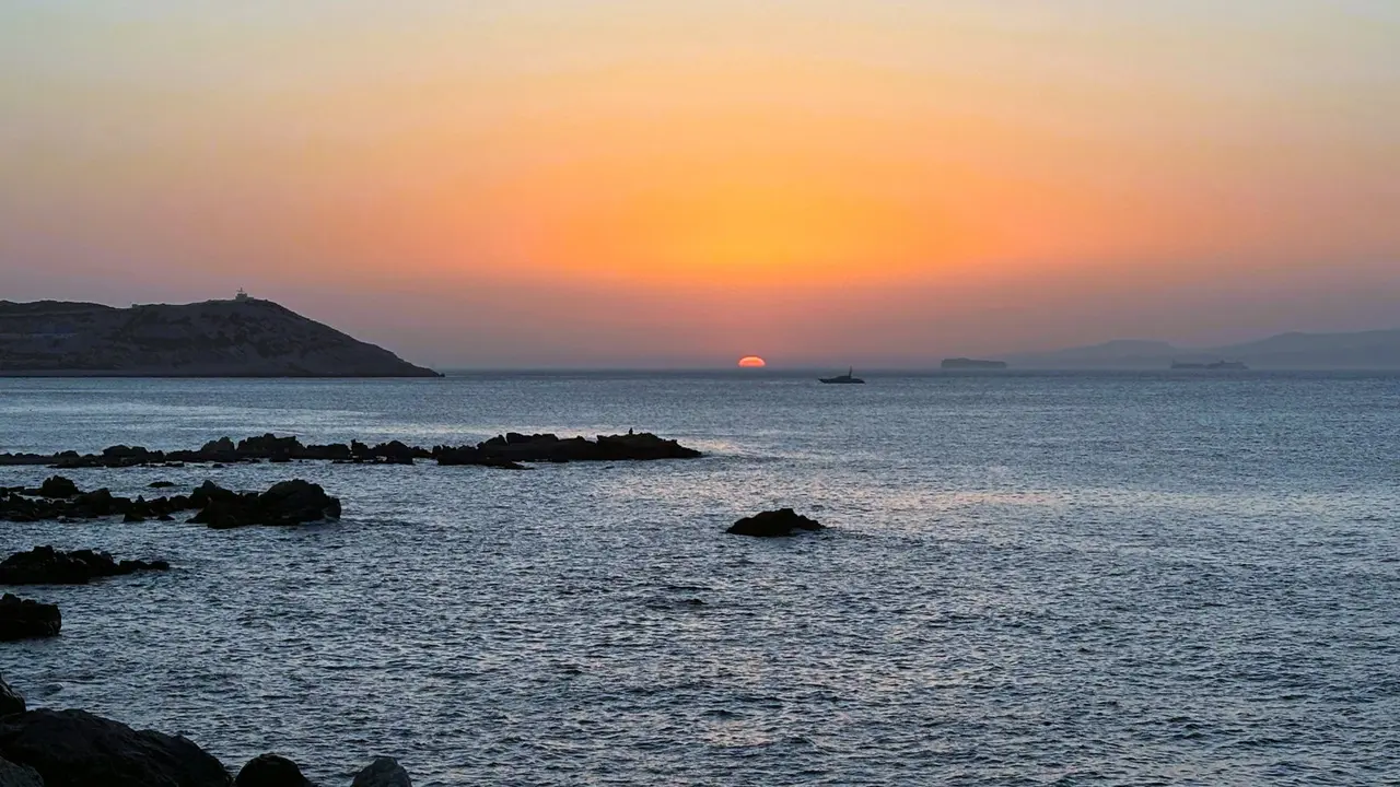 Puesta de sol en Bez&uacute;