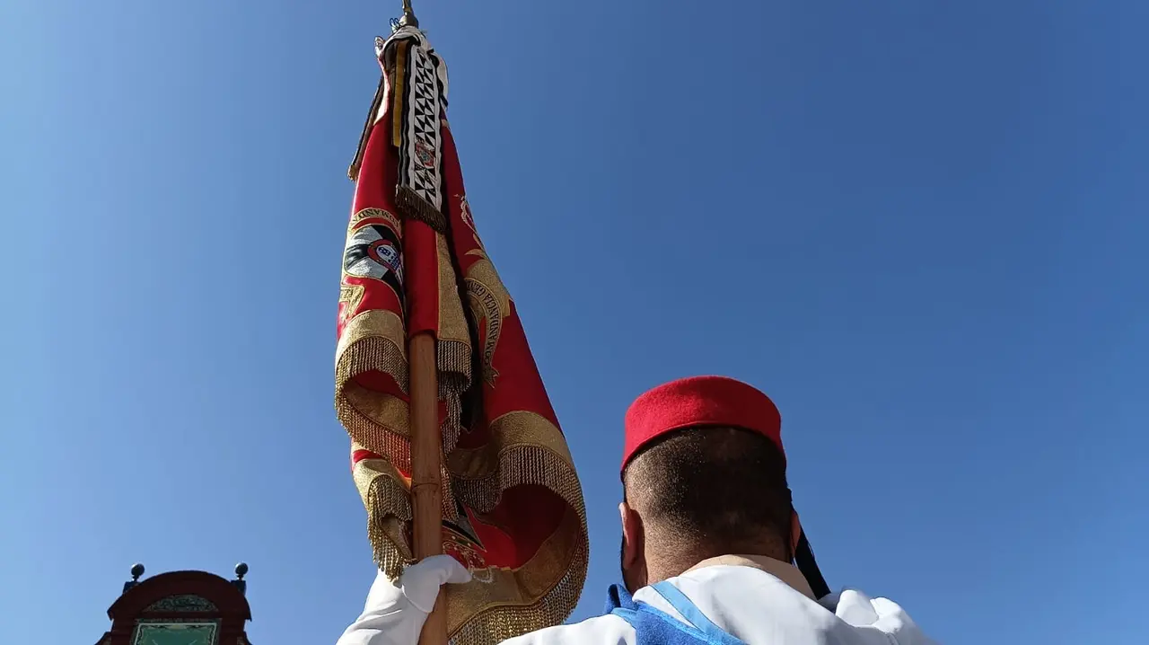 Acto de despedida del general Rocha, en el acuartelamiento Gonz&aacute;les Tablas
