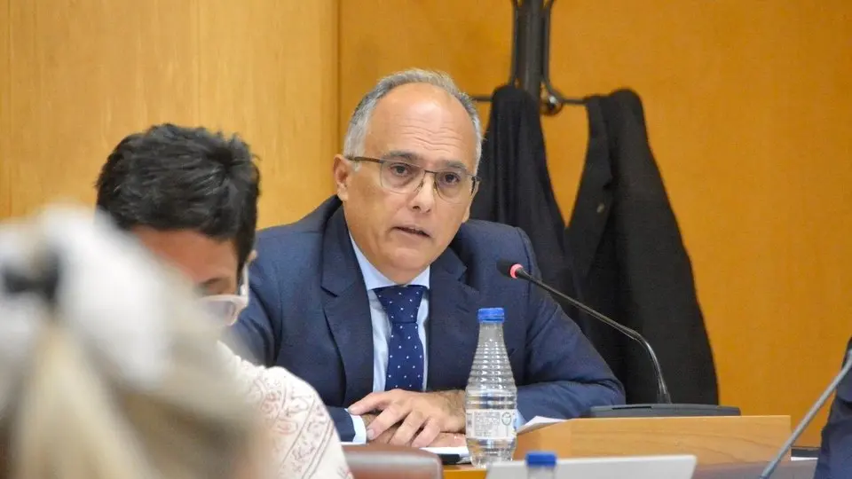  Alberto Gait&aacute;n, durante el transcurso de una sesi&oacute;n plenaria / A. Castillo 
