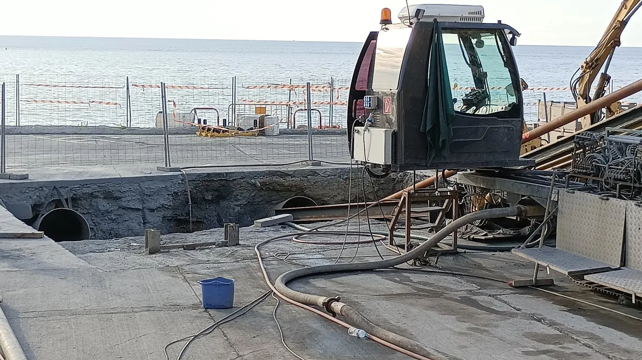 Obras para la instalaci&oacute;n del cable el&eacute;ctrico (S.I.)