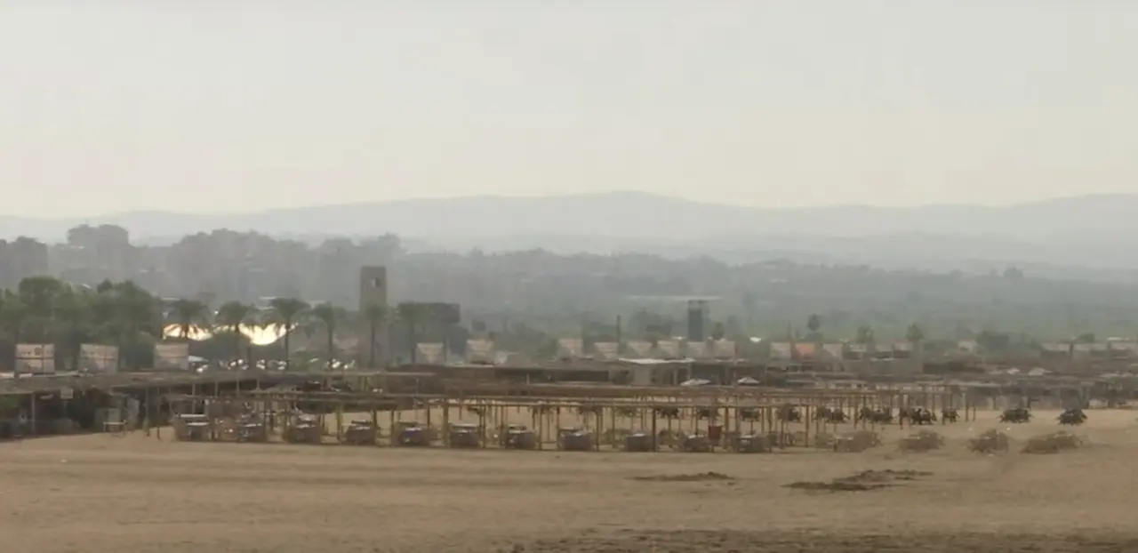 Vista del sur de L&iacute;bano, cerca de la frontera con Israel, desde la ciudad de Tiro (Directo El Pa&iacute;s)