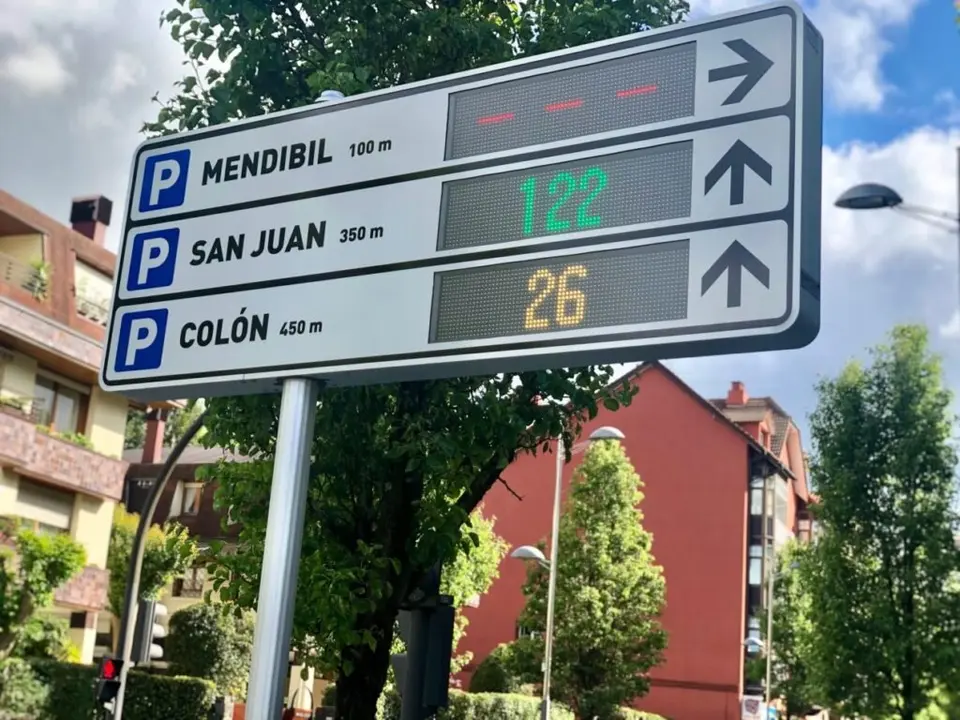 Los paneles aparcamiento LED (Erakar)