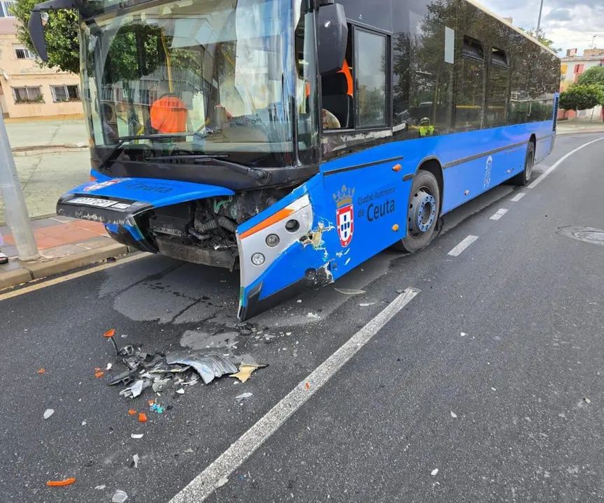 Autob&uacute;s siniestrado en Loma Colmenar (Cedida)