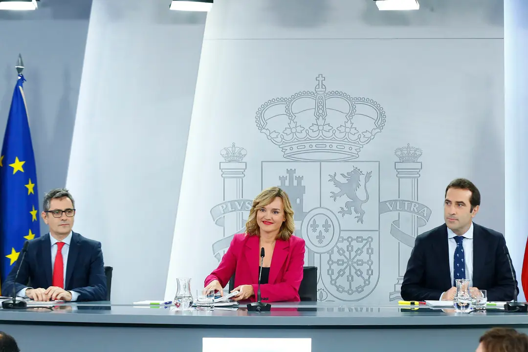 Rueda de prensa posterior al Consejo de Ministros de este martes (MONCLOA)