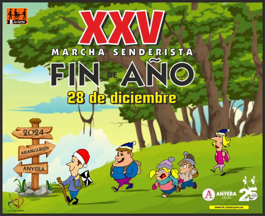 Cartel XXV Marcha Senderista Fin de A&ntilde;o