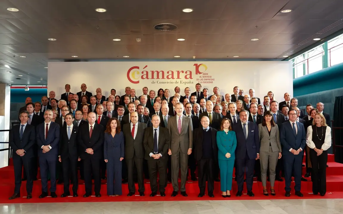 Karim Bulaix representa a Ceuta en el d&eacute;cimo aniversario de la Ley de C&aacute;maras de Comercio, con la presencia de Felipe VI /Casa Real