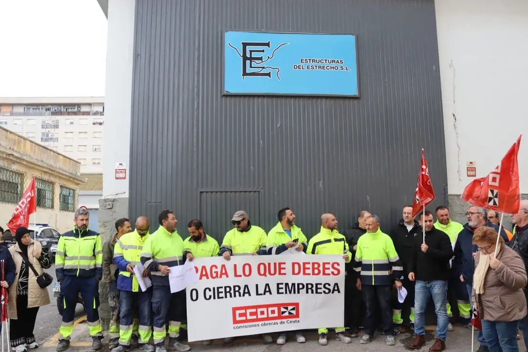 Concentraci&oacute;n trabajadores Estructuras del Estrecho