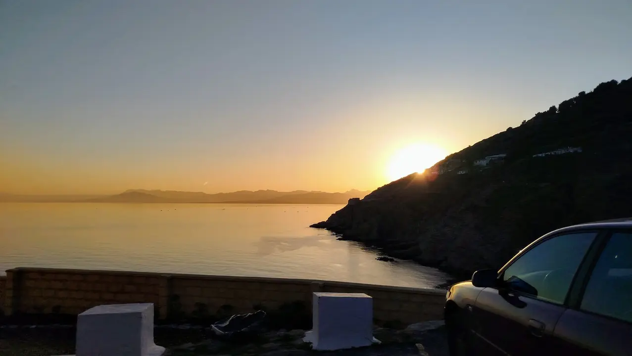 Puesta de sol desde el Castillo del Desnarigado