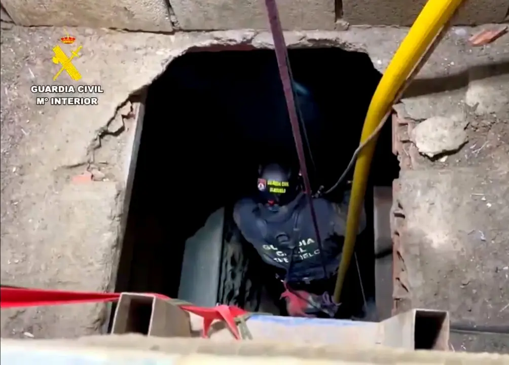 Narco t&uacute;nel en el Tarajal. Foto: Guardia Civil  Operaci&oacute;n Hades