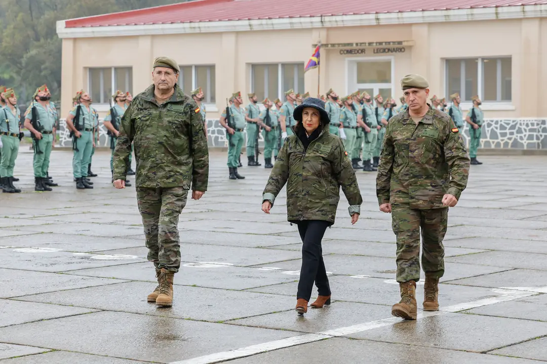 Visita ministra Robles despedida comandante general Llago