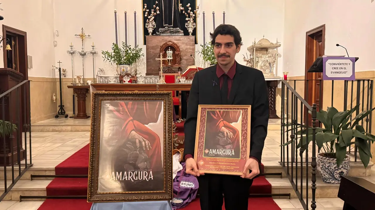 Manuel Guerrero, ganador Cartel anuciador del Mi&eacute;rcoles Santo de la Hermandad de la Amargura / E.A.