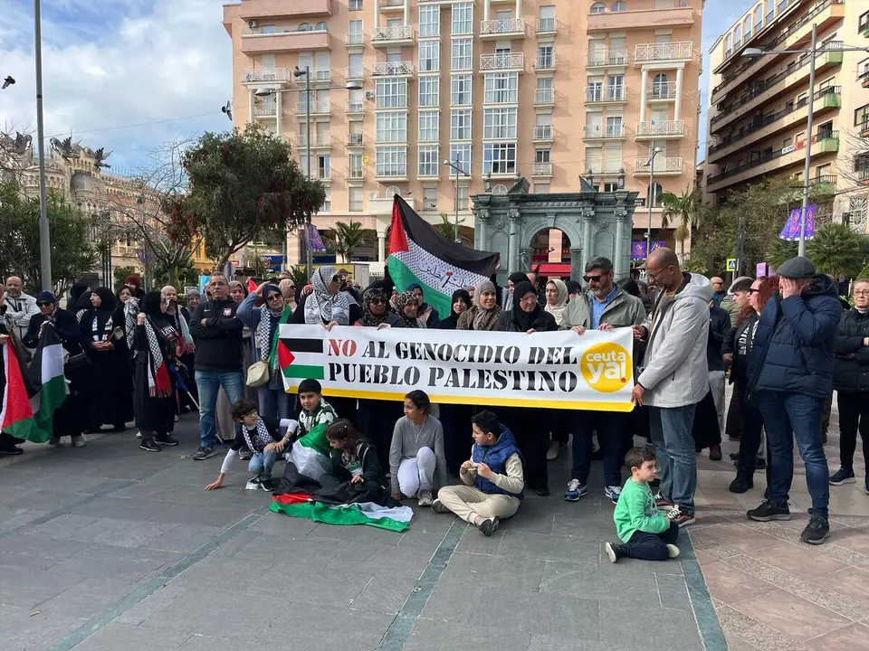 Ceuta Ya! concentraci&oacute;n Palestina