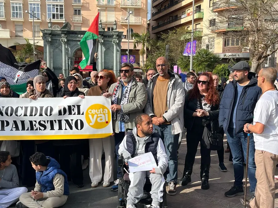 Ceuta Ya! concentraci&oacute;n Palestina
