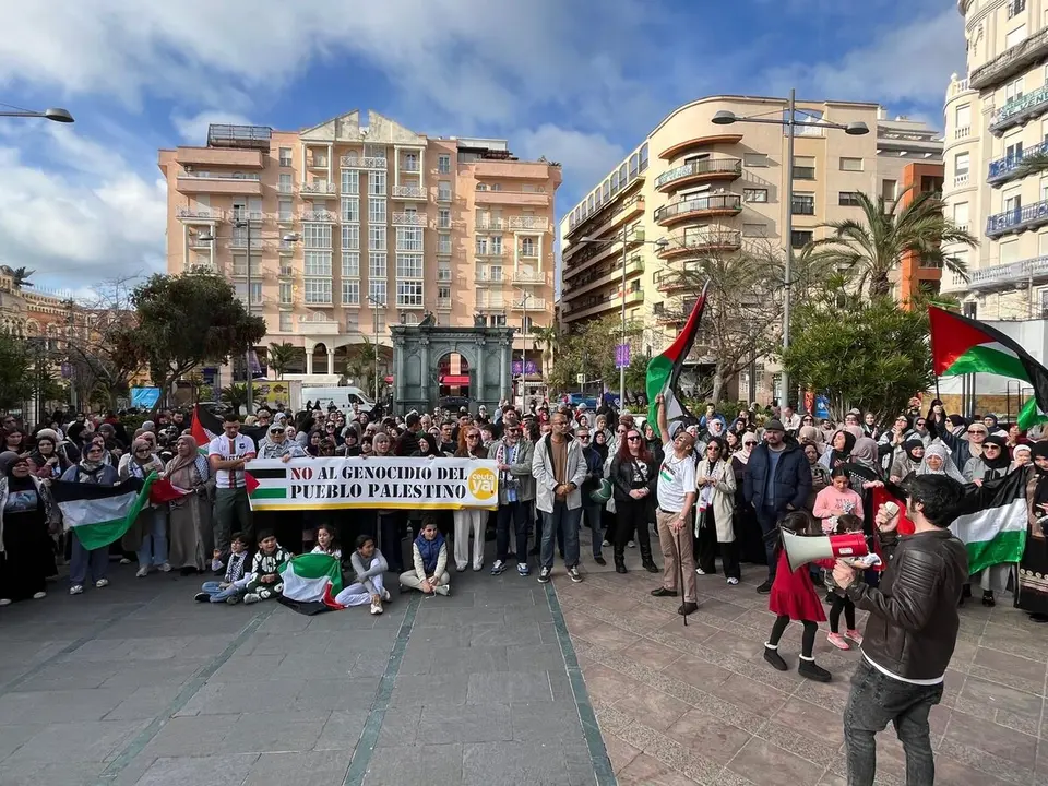 Ceuta Ya! concentraci&oacute;n Palestina