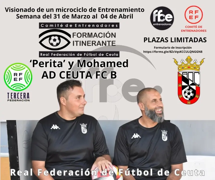 Cartel microciclo de Entrenamiento formaci&oacute;n itinerante / RFFCE