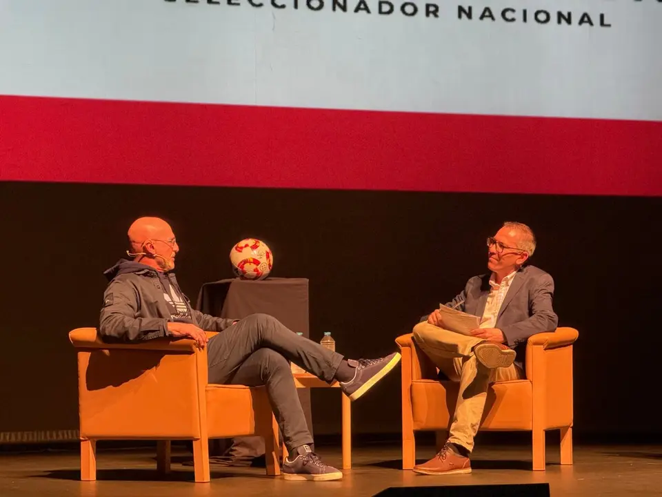 Visita Luis de la Fuente / M.Zapico