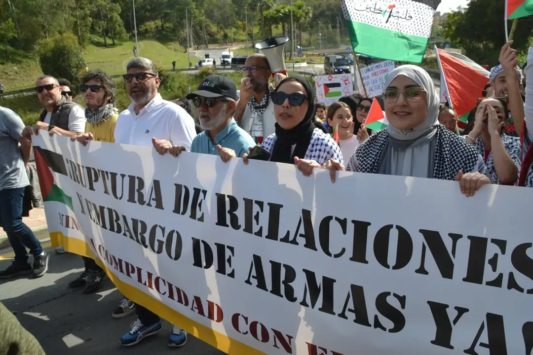 Ceuta Ya!, durante la manifestaci&oacute;n por Palestina / S. I&ntilde;esta
