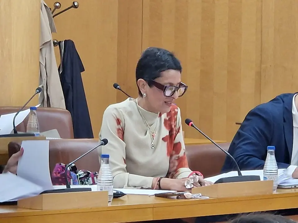 Kissy Chandiramani durante su intervenci&oacute;n en el Pleno de este martes./ Laura Ortiz