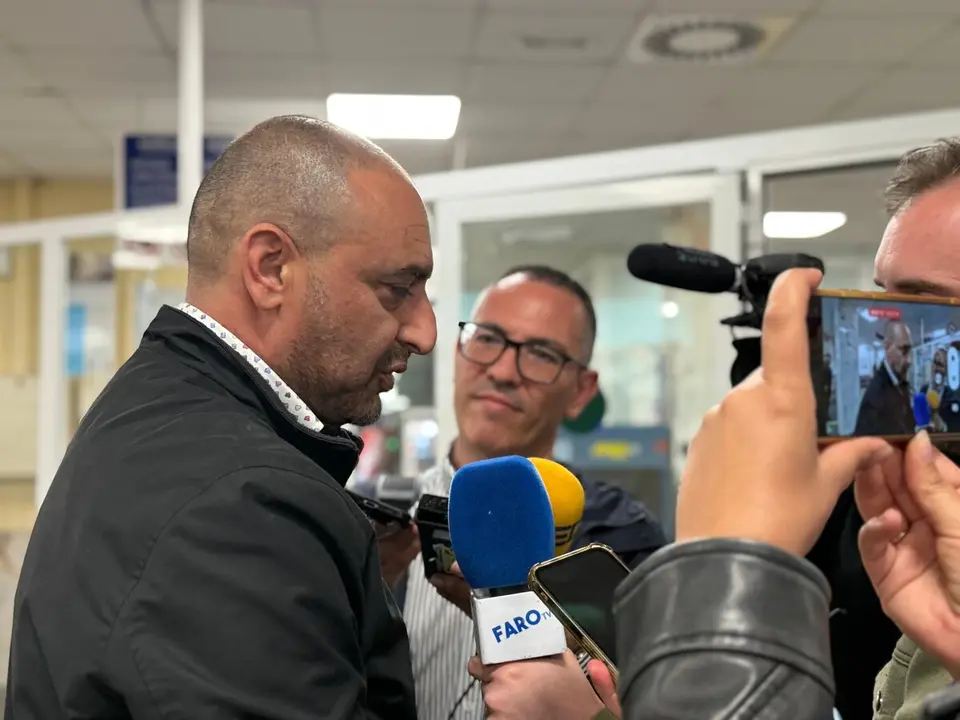 Llegada de los jugadores del Ceuta