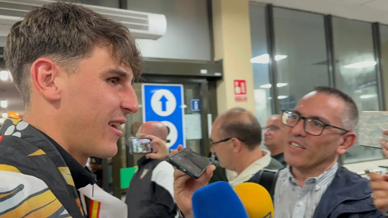 Llegada de los jugadores del Ceuta
