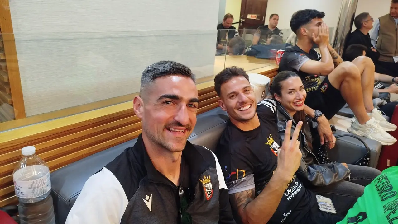 Llegada de los jugadores del Ceuta