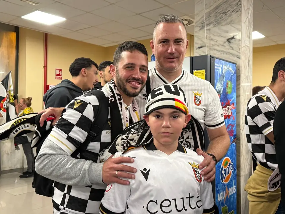 Llegada de los jugadores del Ceuta