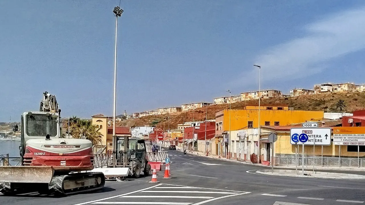 obras carretera nueva