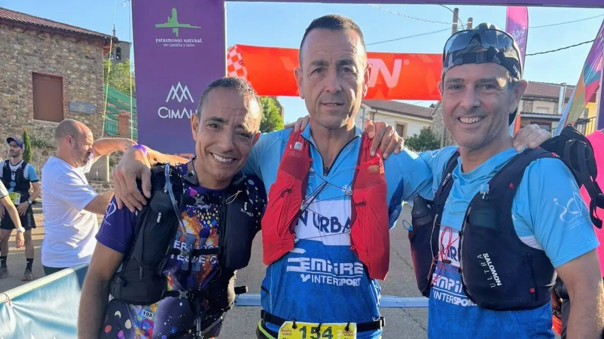 Ismael Dris y el t&aacute;ndem formado por Evaristo Casares y Jorge Rodr&iacute;guez Zamora, en el Ria&ntilde;o Trail Run