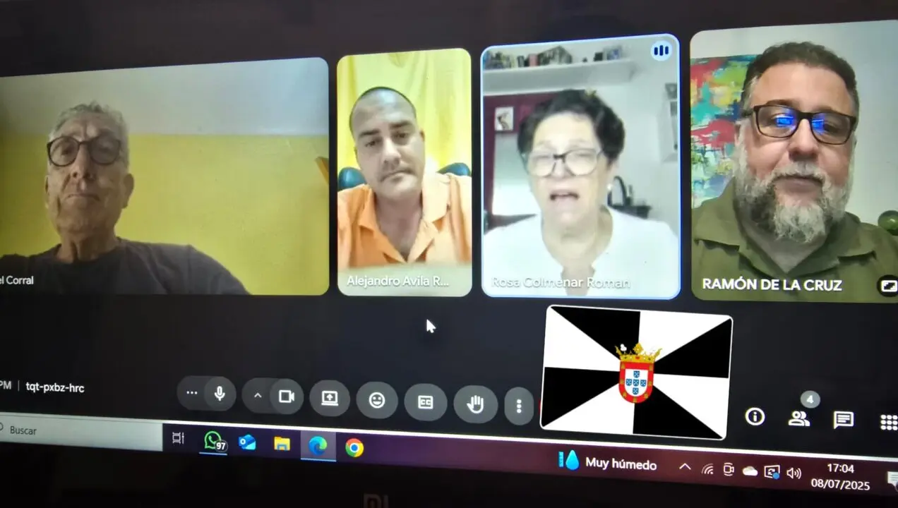 Reuni&oacute;n virtual de las diferentes casas regionales de Ceuta / Cedida