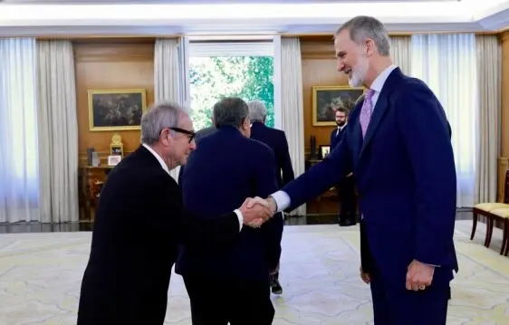 Pedro Mariscal, presidente del Banco de Alimentos de Ceuta, en la audiencia con SM el Rey por el 30&ordm; aniversario de FESBAL / Banco de Alimentos