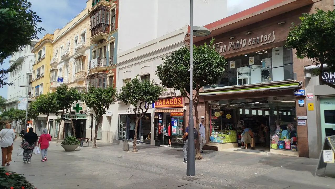 Calles comercio personas