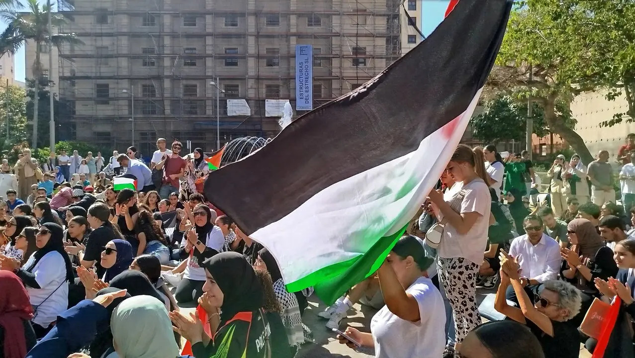 Concentraci&oacute;n estudiantil en apoyo a la flotilla y a Gaza