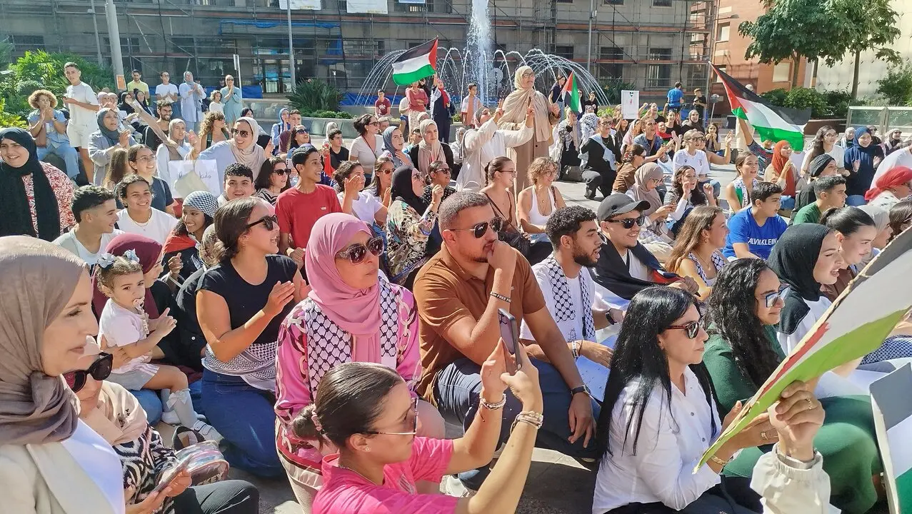 Concentraci&oacute;n estudiantil en apoyo a la flotilla y a Gaza